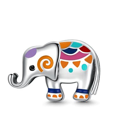 Colorful Elephant Charm