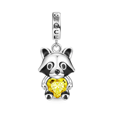 Gentleman Raccoon Pendant