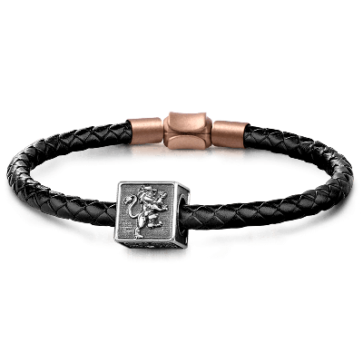 Male Lion Charm Bracelet