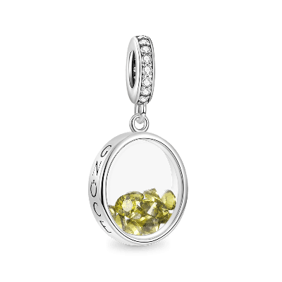 Oval Birthstone Pendant