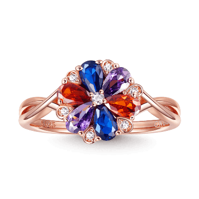 Color Flower Ring