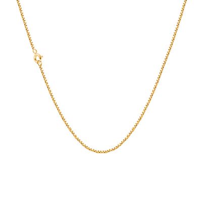 Gold Plated Brass Box Chain